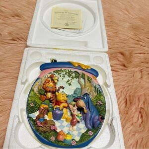 Disney Pooh's Picnic Adventure Plate The Bradford Exchange